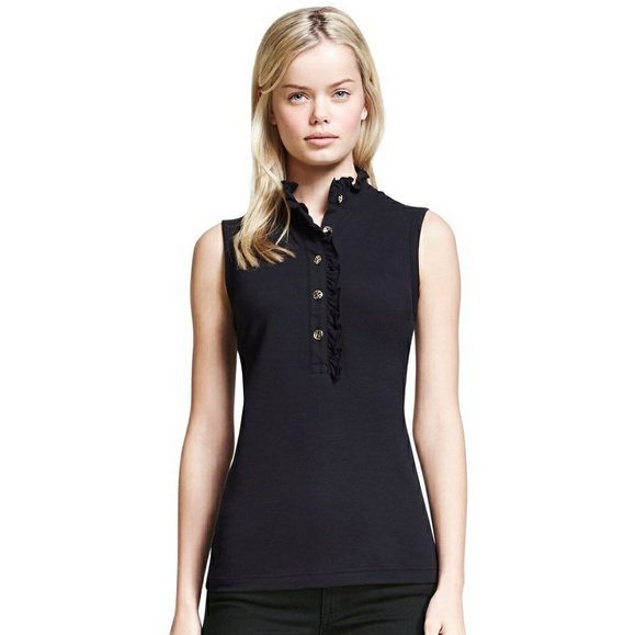 Tory Burch Tops - Tory Burch sleeveless Lidia polo in navy